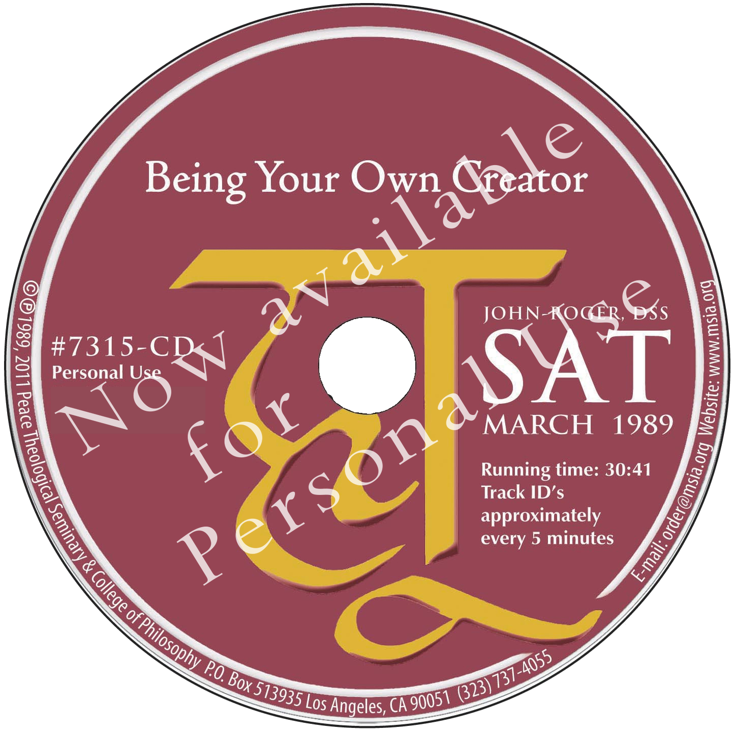 Being Your Own Creator