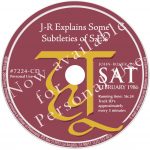 J-R Explains Some Subtleties Of SE's