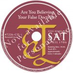 Are You Believing Your False Doctrine?