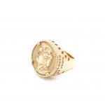 Gold coin Ring