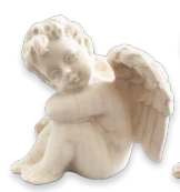Hand Carved Wooden Cherubs