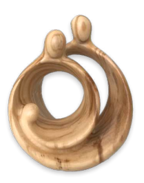 Modern Style Olivewood Nativity